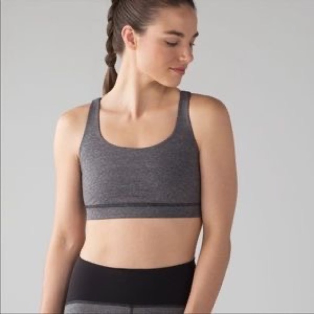LuluLemon Energy Sports Bra in Heather Gray Size 4